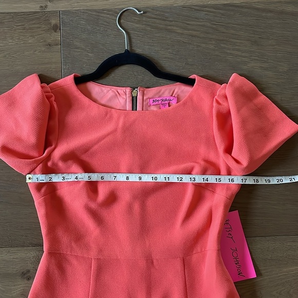 Betsey Johnson Orange/Coral Sheath Dress Size 4 NWT - Picture 5 of 13